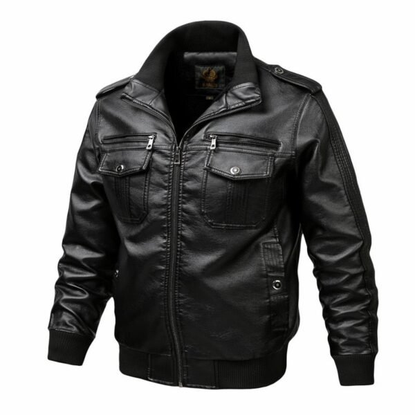 BLACK LEATHER JACKET