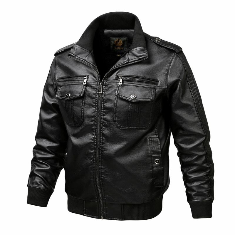 BLACK LEATHER JACKET